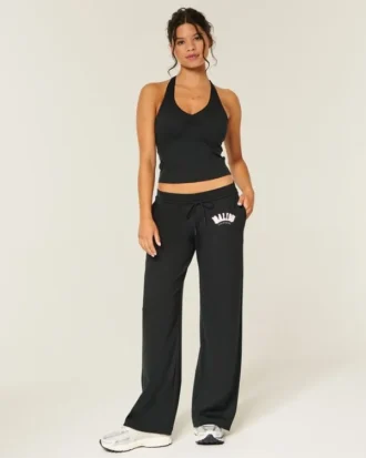 Pantaloni largi cu imprimeu Gilly Hicks Active Recharge