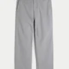 Pantaloni largi cu talie elastică din amestec de in Pantaloni largi cu talie elastică din amestec de in