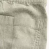 Pantaloni largi cu talie elastică din amestec de in Pantaloni largi cu talie elastică din amestec de in