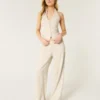Pantaloni largi cu talie joasă Hollister Livvy Pantaloni largi cu talie joasă Hollister Livvy