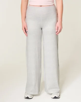 Pantaloni largi cu talie pliată Gilly Hicks Active Recharge