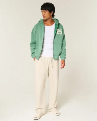 Pantaloni largi de trening cu imprimeu New York Pantaloni largi de trening cu imprimeu New York