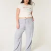 Pantaloni largi din amestec de in Pantaloni largi din amestec de in