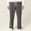 Pantaloni largi din amestec de in Pantaloni largi din amestec de in
