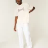 Pantaloni largi din bumbac seersucker Pantaloni largi din bumbac seersucker