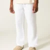 Pantaloni largi din bumbac seersucker Pantaloni largi din bumbac seersucker