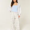 Pantaloni largi din flanelă Pantaloni largi din flanelă