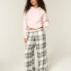 Pantaloni largi din flanelă Pantaloni largi din flanelă