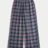 Pantaloni largi din flanelă Pantaloni largi din flanelă
