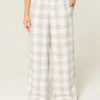 Pantaloni largi din flanelă Pantaloni largi din flanelă