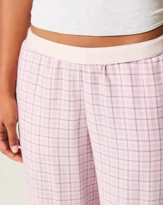 Pantaloni largi din flanelă Pantaloni largi din flanelă