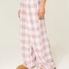 Pantaloni largi din flanelă Pantaloni largi din flanelă
