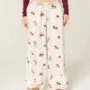 Pantaloni largi din flanelă Pantaloni largi din flanelă