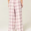 Pantaloni largi din flanelă Pantaloni largi din flanelă