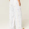 Pantaloni largi din flanelă Pantaloni largi din flanelă
