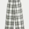 Pantaloni largi din flanelă Pantaloni largi din flanelă
