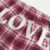 Pantaloni largi din flanelă Pantaloni largi din flanelă