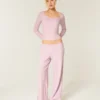 Pantaloni largi Gilly Hicks Active Recharge cu vârf în formă de inimă Pantaloni largi Gilly Hicks Active Recharge cu vârf în formă de inimă