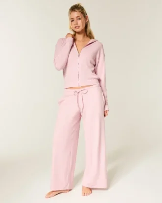 Pantaloni largi Gilly Hicks Always Cozy Waffle