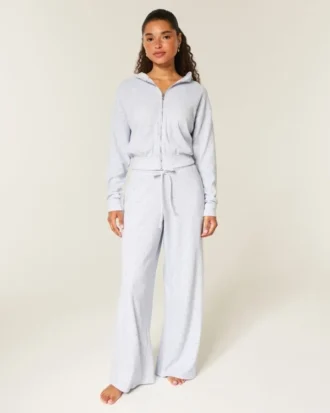 Pantaloni largi Gilly Hicks Always Cozy Waffle