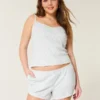 Pantaloni scurți confortabili cu fundă Pointelle Pantaloni scurți confortabili cu fundă Pointelle