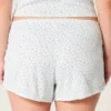Pantaloni scurți confortabili cu fundă Pointelle Pantaloni scurți confortabili cu fundă Pointelle