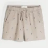 Pantaloni scurți cu model de homar până la jumătatea coapsei