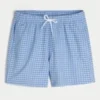 Pantaloni scurți de baie din seersucker până la jumătatea coapsei Pantaloni scurți de baie din seersucker până la jumătatea coapsei