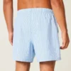 Pantaloni scurți de baie din seersucker până la jumătatea coapsei Pantaloni scurți de baie din seersucker până la jumătatea coapsei
