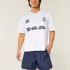 Pantaloni scurți de fotbal largi, până la jumătatea coapsei Pantaloni scurți de fotbal largi, până la jumătatea coapsei