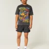 Pantaloni scurți de fotbal largi, până la jumătatea coapsei Pantaloni scurți de fotbal largi, până la jumătatea coapsei