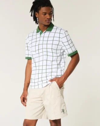 Pantaloni scurți de golf răcoriți, deasupra genunchiului