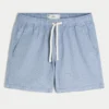Pantaloni scurți din amestec de in, până la jumătatea coapsei