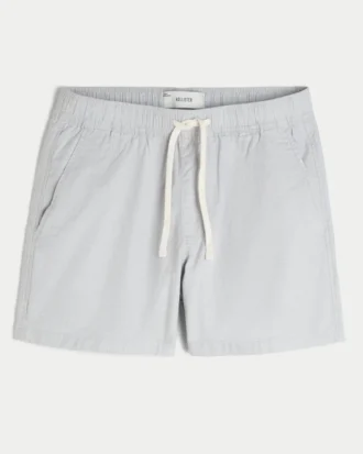 Pantaloni scurți din amestec de in, până la jumătatea coapsei