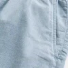 Pantaloni scurți din amestec de in, până la jumătatea coapsei, cu elastic