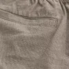 Pantaloni scurți din amestec de in, până la jumătatea coapsei, cu elastic Pantaloni scurți din amestec de in, până la jumătatea coapsei, cu elastic