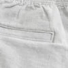 Pantaloni scurți din amestec de in, până la jumătatea coapsei, cu elastic Pantaloni scurți din amestec de in, până la jumătatea coapsei, cu elastic