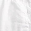 Pantaloni scurți din amestec de in, până la jumătatea coapsei, cu elastic