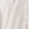 Pantaloni scurți din amestec de in, până la jumătatea coapsei, cu elastic
