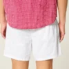 Pantaloni scurți din bumbac seersucker Pantaloni scurți din bumbac seersucker