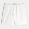 Pantaloni scurți din bumbac seersucker Pantaloni scurți din bumbac seersucker