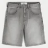 Pantaloni scurți din denim largi Pantaloni scurți din denim largi
