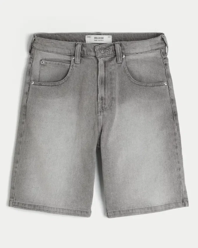 Pantaloni scurți din denim largi Pantaloni scurți din denim largi
