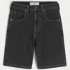 Pantaloni scurți din denim largi Pantaloni scurți din denim largi