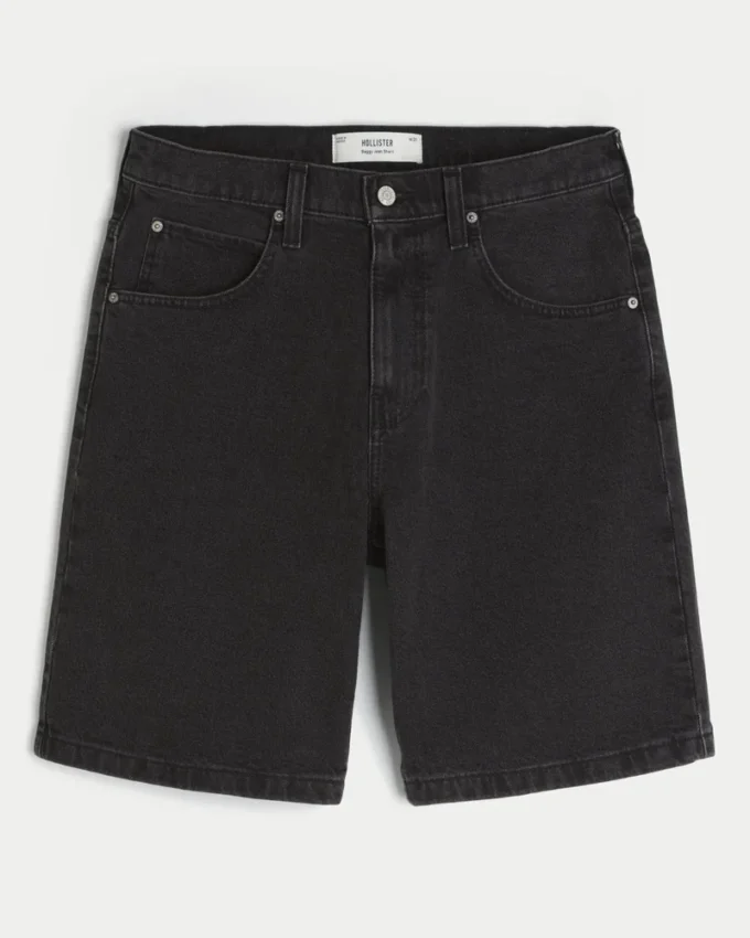 Pantaloni scurți din denim largi Pantaloni scurți din denim largi