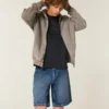 Pantaloni scurți din denim largi Pantaloni scurți din denim largi
