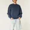 Pantaloni scurți din denim largi Pantaloni scurți din denim largi