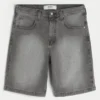 Pantaloni scurți din denim largi Pantaloni scurți din denim largi
