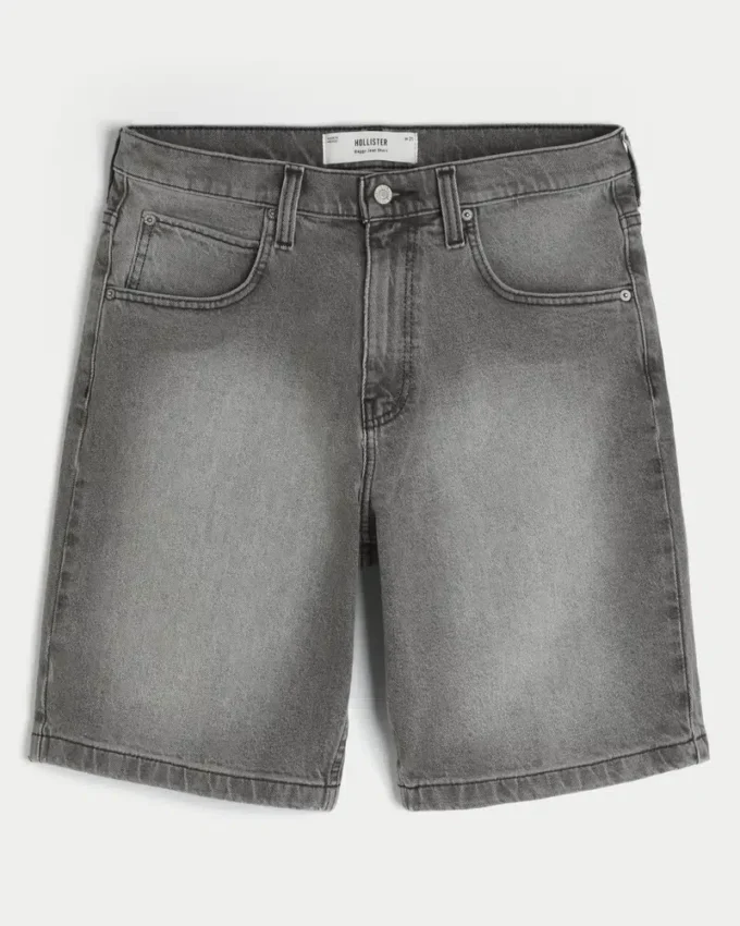 Pantaloni scurți din denim largi Pantaloni scurți din denim largi