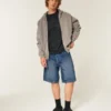 Pantaloni scurți din denim largi Pantaloni scurți din denim largi